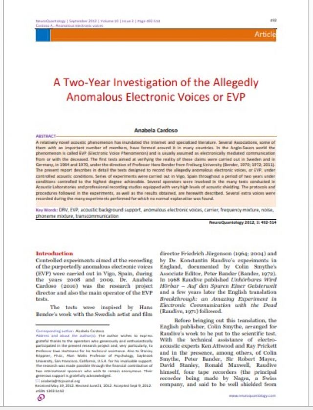 Anomalous electronic voices